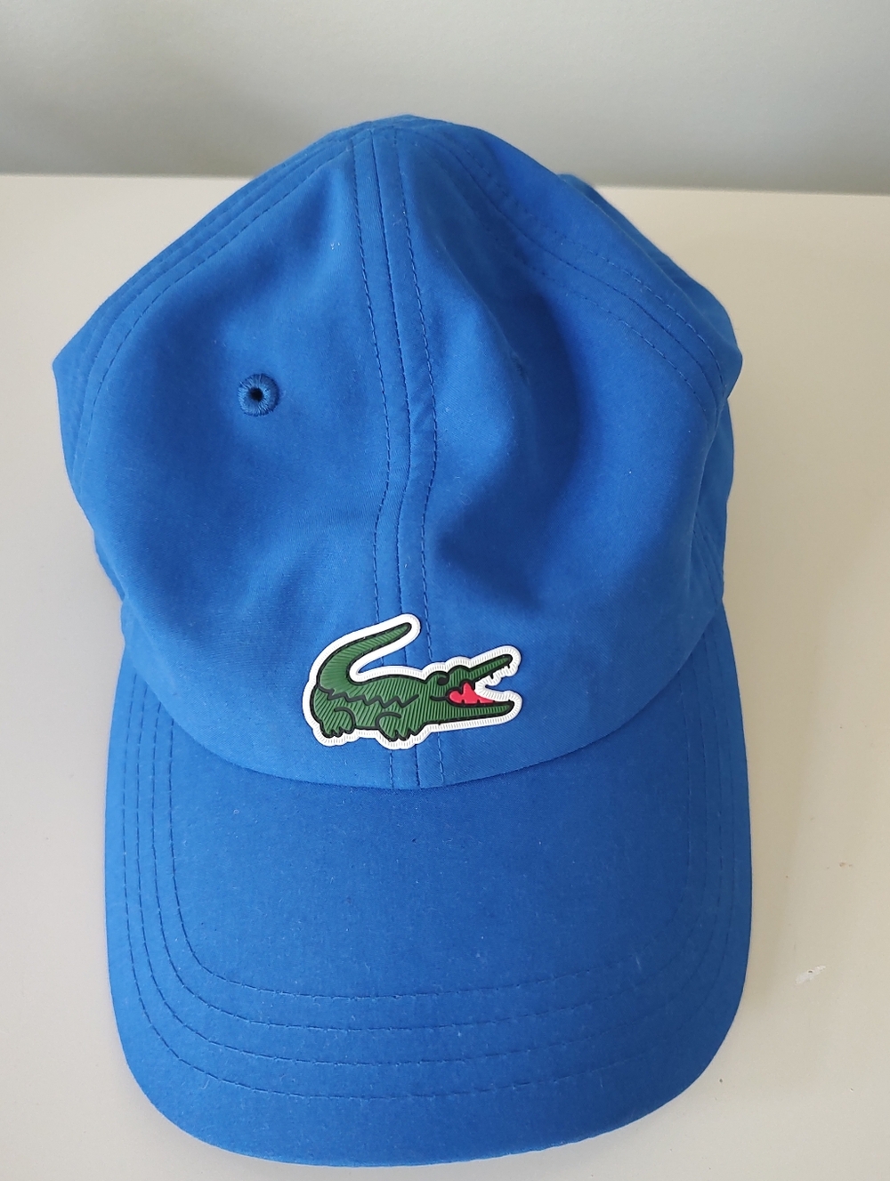 Lacoste Sport Tennis Novak Djokovic Men's Big Croc Microfiber Ball Cap Blue NWOT - Picture 9 of 13